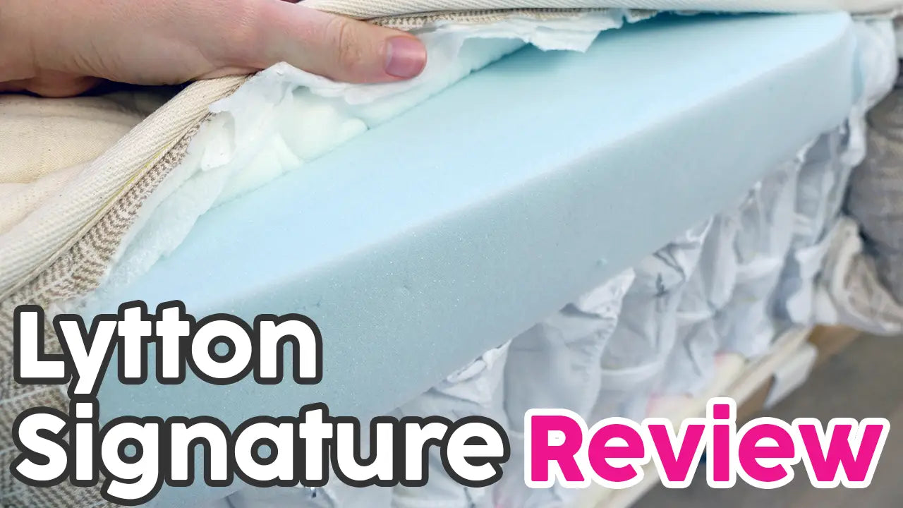 Load video: NapLap Review of Lytton Signature Comfort Plush and Lytton Signature Comfort Firm